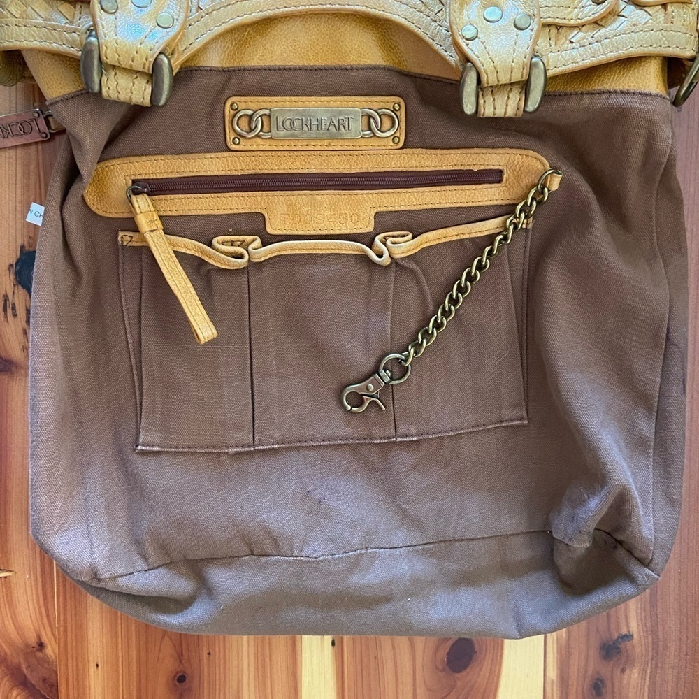 Lockheart Brighton RARE  Braidy Bunch Woven 5 Pocket Shoulder Handbag - Picture 9 of 16